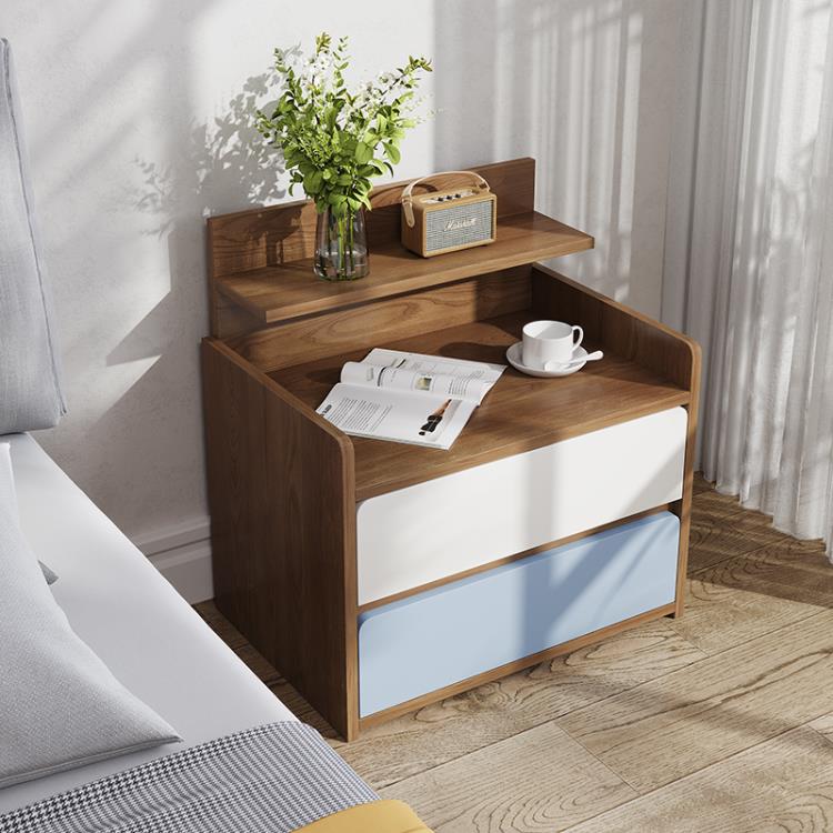床頭櫃 簡約現代置物架迷你小型簡易臥室床邊小櫃子網紅儲物收納櫃
