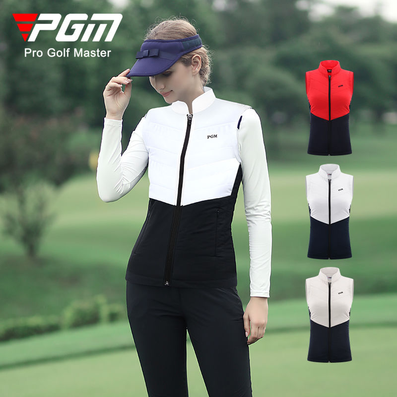 PGM 秋冬新款 高爾夫女士馬甲 加棉保暖 GOLF超輕盈運動上衣