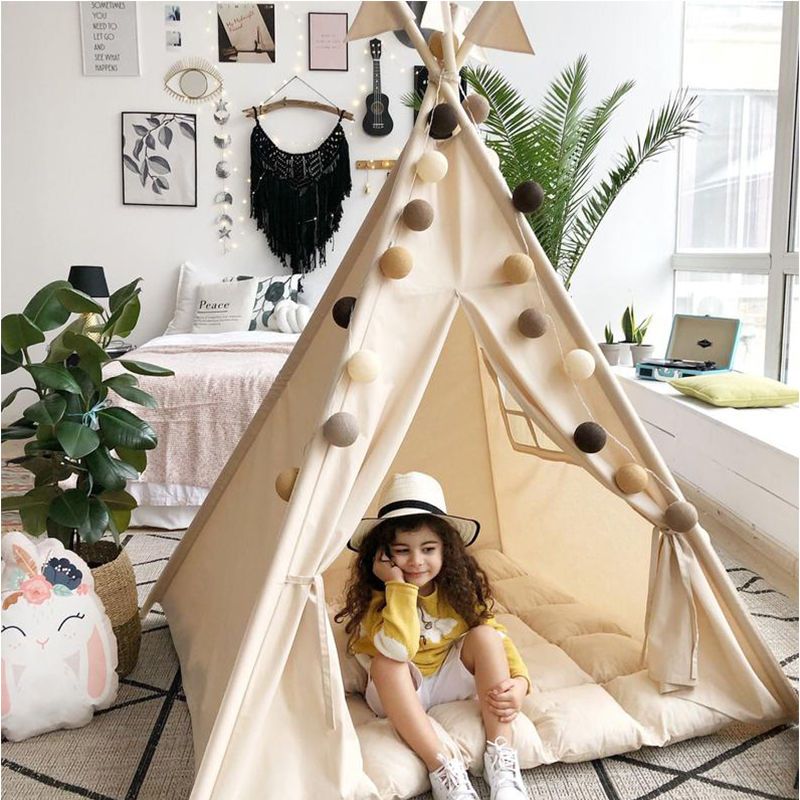 室內兒童帳篷 ins北歐寶寶印第安家用公主小房子男女孩玩具游戲屋