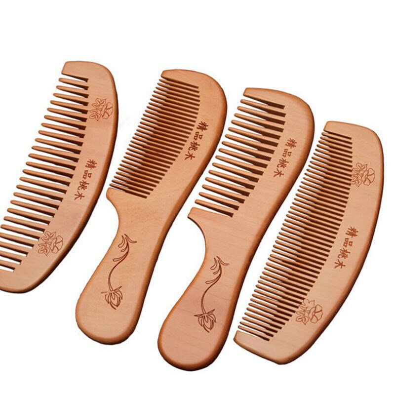 天然桃木梳子家用防男女專用長發便攜防小靜電脫發按摩頭皮梳頭發 1