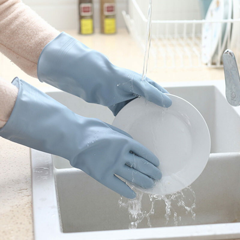 家用洗碗手套女防水橡膠乳膠廚房耐用清潔家務洗衣服刷碗膠皮塑膠