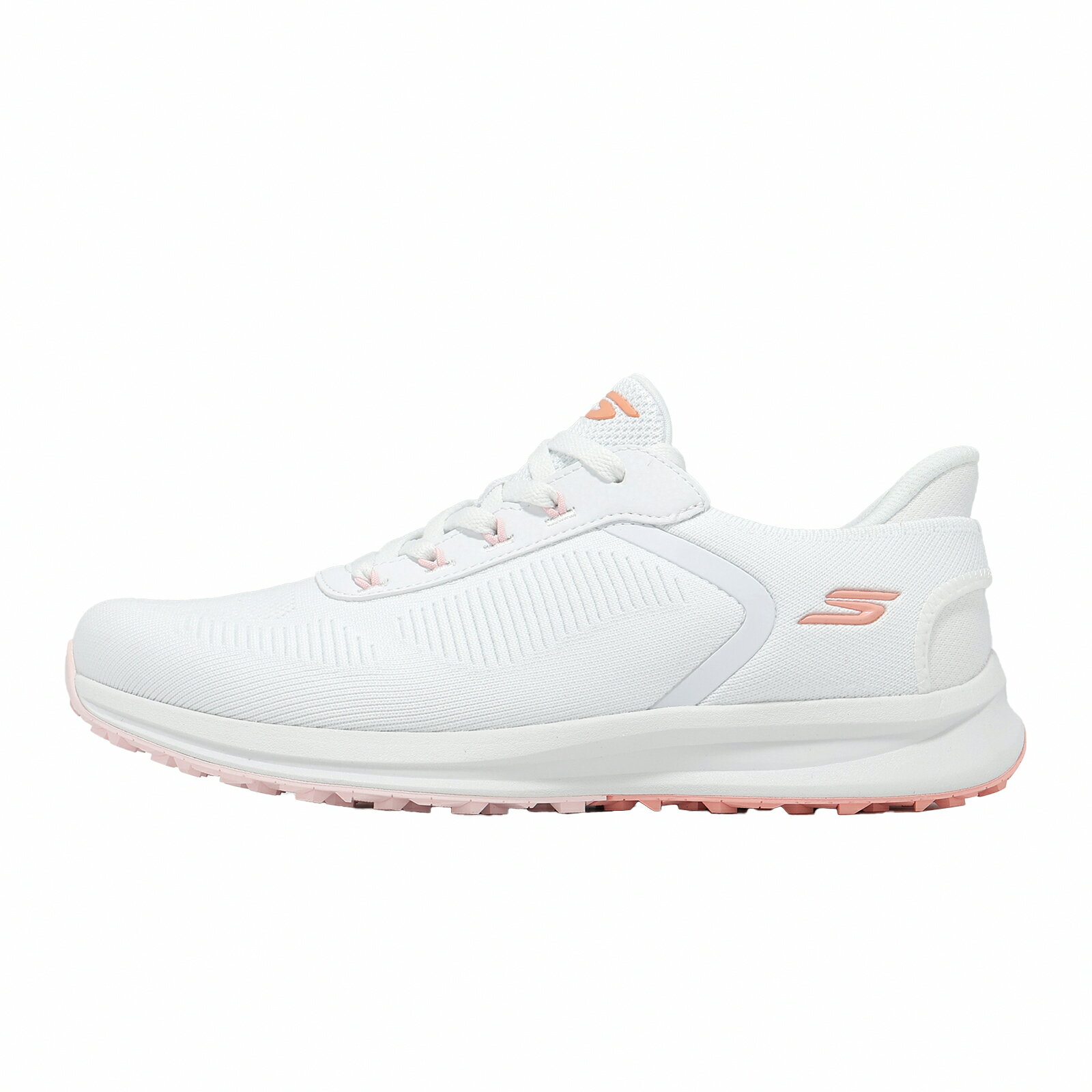 Skechers 高爾夫球鞋 Zen 寬楦 女鞋 白 粉 防潑水 輕量 緩衝 123155WWHT