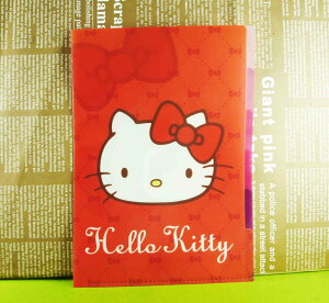 【震撼精品百貨】Hello Kitty 凱蒂貓 5格文件夾 紅蝶結【共1款】 震撼日式精品百貨