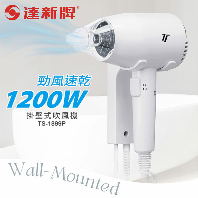 【達新牌】掛壁式吹風機(按鍵開關) TS-1899P