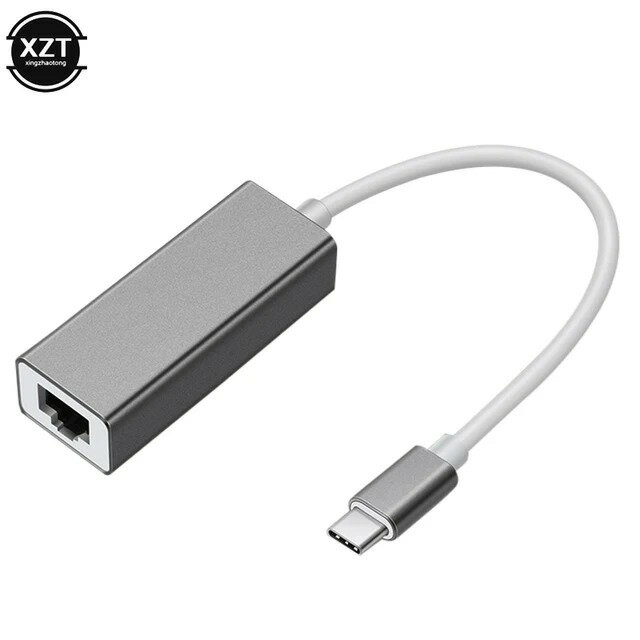 【日本代購】USB Type C 乙太網路轉接器網路卡 USB Type-C 轉 RJ45 10/100Mbps Lan 網路線 適用於 MacBook PC Windows XP 7 8 10 LUX