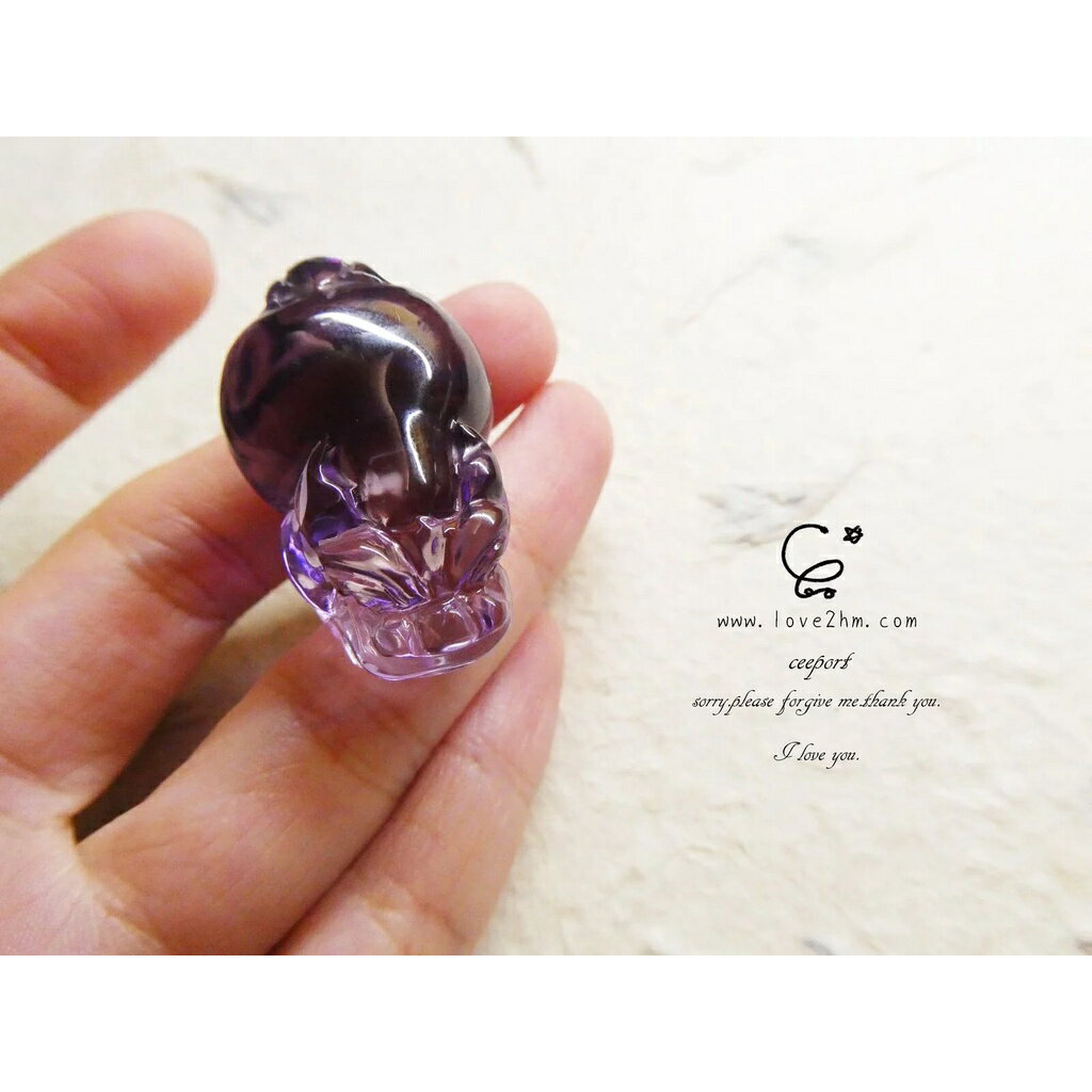 紫水晶 豼貅 2110166/紫水晶/水晶飾品/ [晶晶工坊-love2hm]