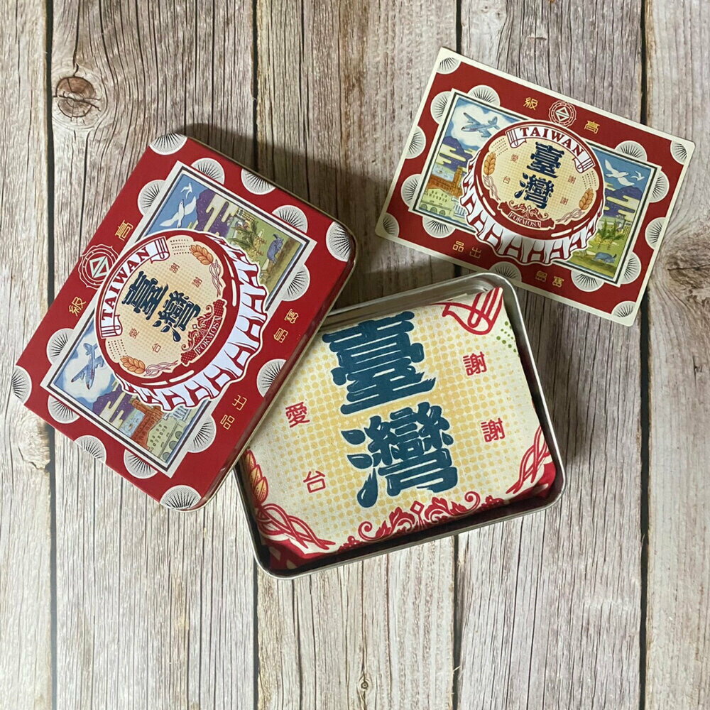 網印布旗鐵盒組 台灣紀念品 復古 掛旗 送禮 木子創意 TR台灣鐵道 7