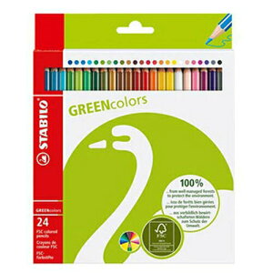 STABILO green color環保認證六色鉛筆*6019/2-24