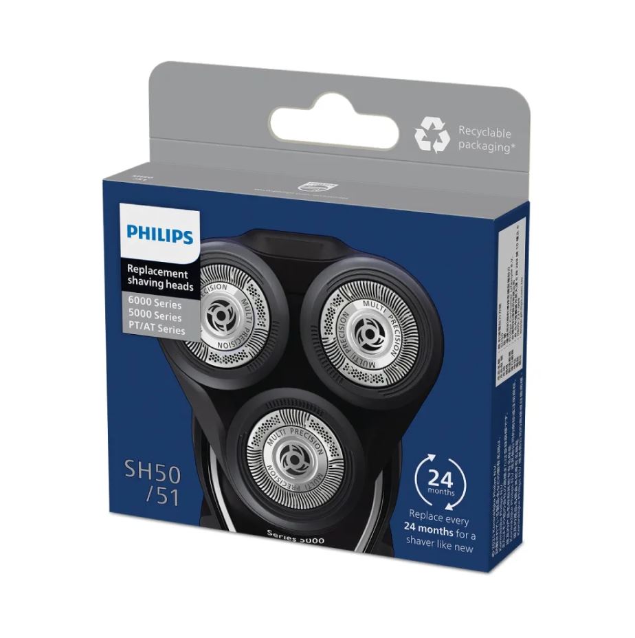 【原廠盒裝公司貨】PHILIPS SH50 飛利浦電動刮鬍刀專用刀頭 適用S5圓形刀頭/SW5XXX