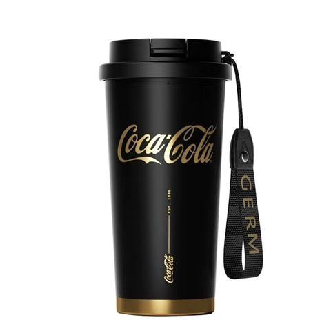 格沵GERM可口可樂聯名閃耀保溫杯高顏值咖啡杯隨行 暮色黑 500ml【北歐居家生活】