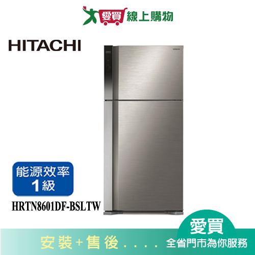 HITACHI日立570L經典鋼板兩門變頻冰箱HRTN8601DF-BSLTW 含配送+安裝【愛買】