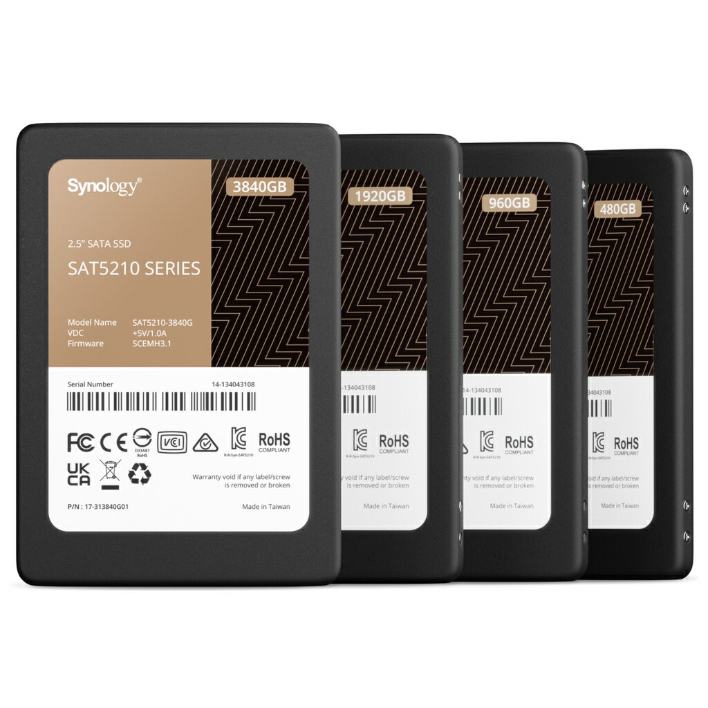 【含稅公司貨】Synology 群暉 SAT5210 960GB 1920GB 3840GB 企業級SSD固態硬碟