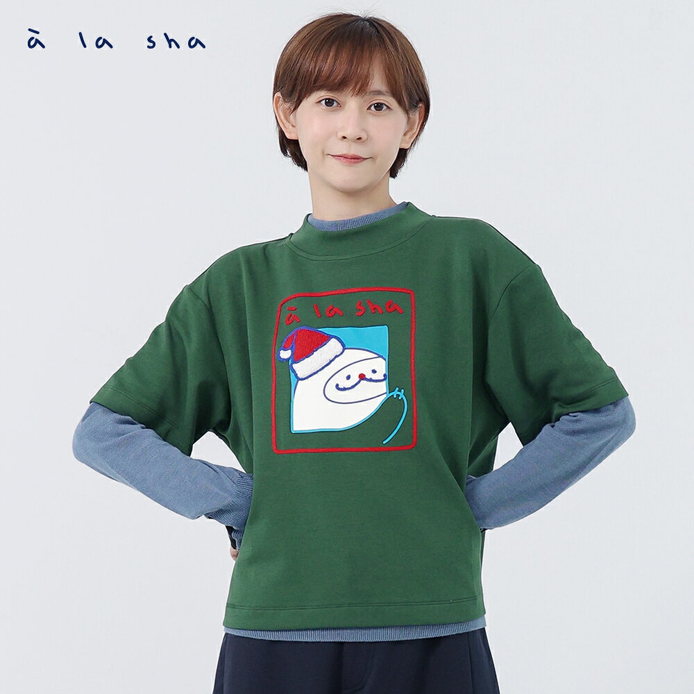 a la sha 聖誕抹茶短袖上衣 1