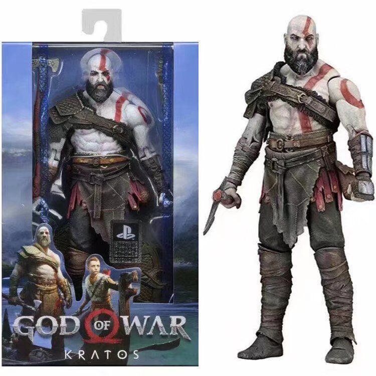NECA PS4戰神4 奎托斯Kratos God of War 8寸卡裝遊戲