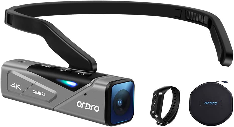 ORDRO EP7 穿戴相機4K超高畫質 視頻攝像機 Vlog FPV 穩定器 遙控器 便攜包 日本代購