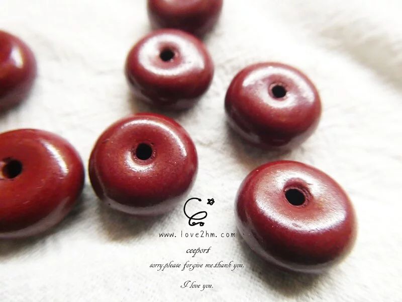 97.25%紫金砂平安扣 (素面) 硃砂 水晶飾品 晶晶工坊-love2hm 2