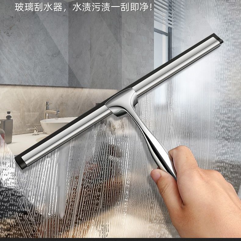 [臺灣公司貨 可開發票]玻璃刮家用擦窗器刷擦神器清潔專業工具不銹鋼刮水器洗窗戶萬能刀