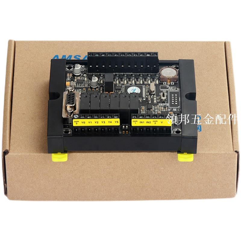 相容三菱PLC可程式設計控制器14mr模組三菱FX3U/2n帶模擬量PLC工控板[領邦五金配件]