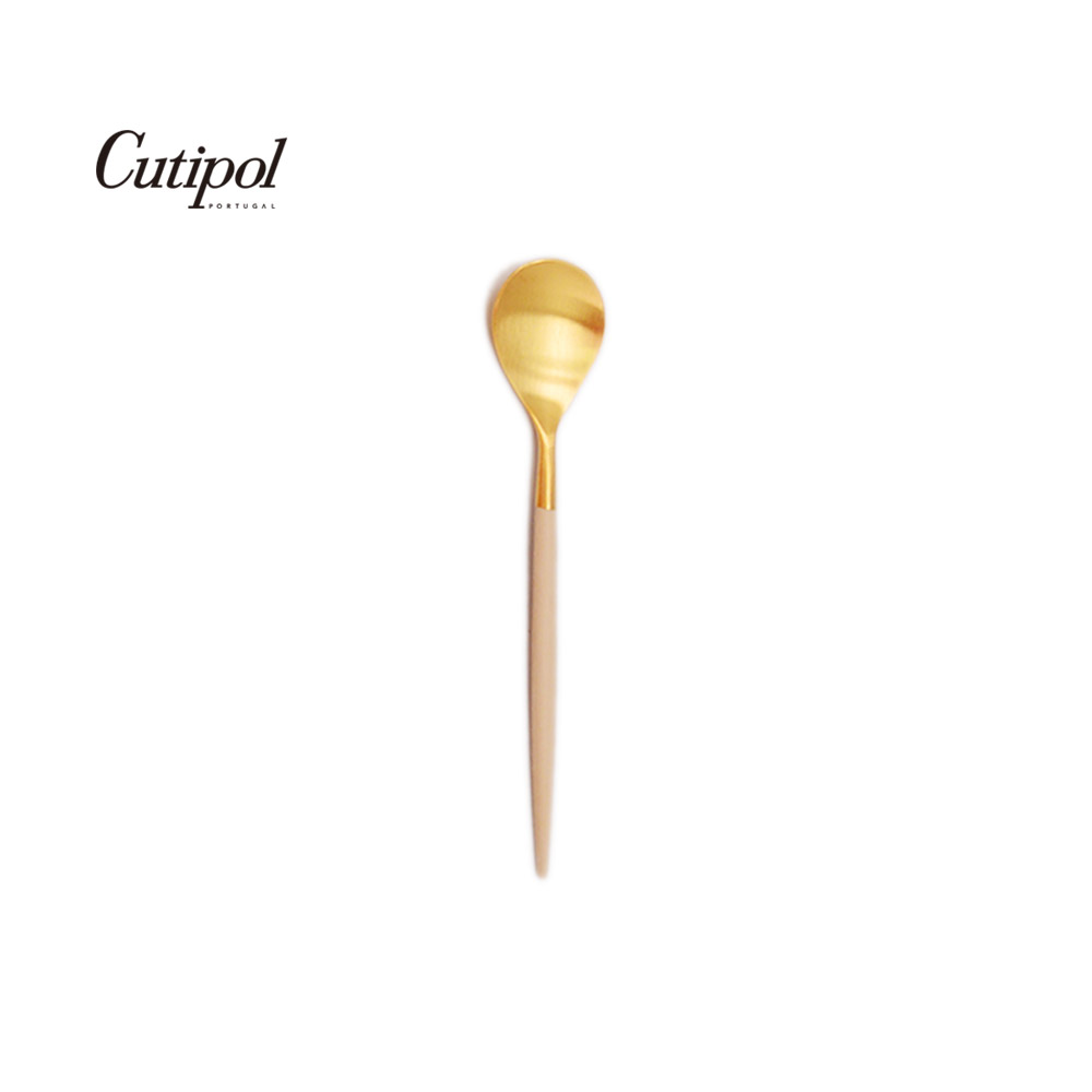 葡萄牙 Cutipol MIO系列個人餐具-12cm咖啡匙 (奶茶金)