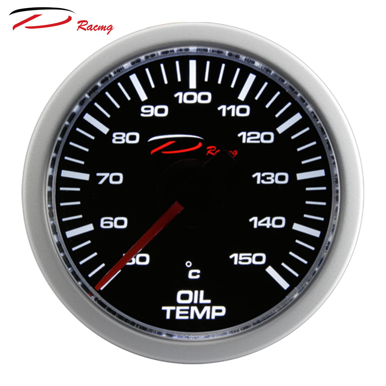 【D Racing三環錶/改裝錶】CSM入門款系列 單白光 52mm 電子式油溫錶。錶頭無設定功能