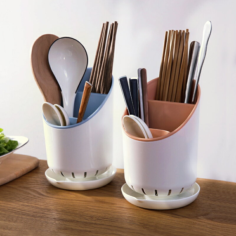 廚房筷子筒瀝水餐具收納盒勺子叉置物架塑料筷子簍創意筷托筷子籠
