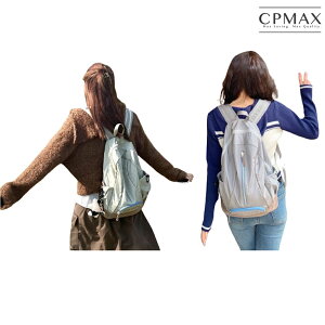 【CPMAX】美式刺繡大容量雙肩包 韓國大學生書包 旅行背包 後背包 雙肩包 男女背包 【O195】