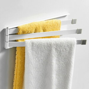 免打孔三層磁鐵掛毛巾架客廳浴室衛生間毛巾抹布免釘收納置物架