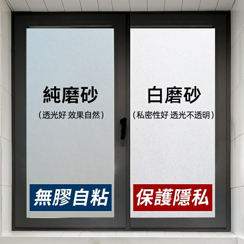 窗戶貼 玻璃窗貼 無膠靜電 客製化 抗UV 玻璃貼紙 遮陽隔熱 霧面貼膜 浴室衛生間辦公室窗戶 玻璃紙 防窺玻璃貼窗戶
