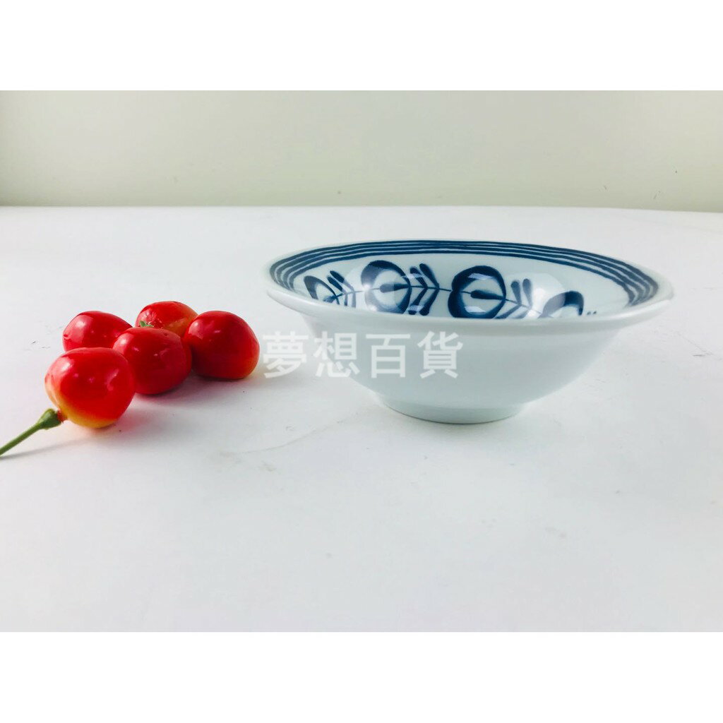 DC12139唐草飯碗 美耐皿 不易破 仿陶瓷設計 泡麵碗 湯碗 牛肉麵碗 湯麵碗 餛飩碗 斗笠碗 丼飯碗（伊凡卡百貨）