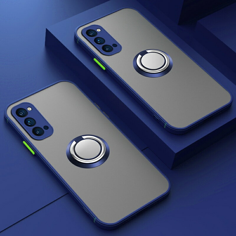 opporeno5k手機殼親膚磨砂感reno5保護套鏡頭全包防摔磁吸指環支架款超薄opporeno5pro手機殼潮流