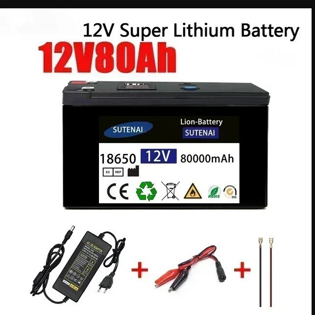 12V80Ah 3S6P 18650鋰電池組適用於噴霧器 手推車 兒童電動車電