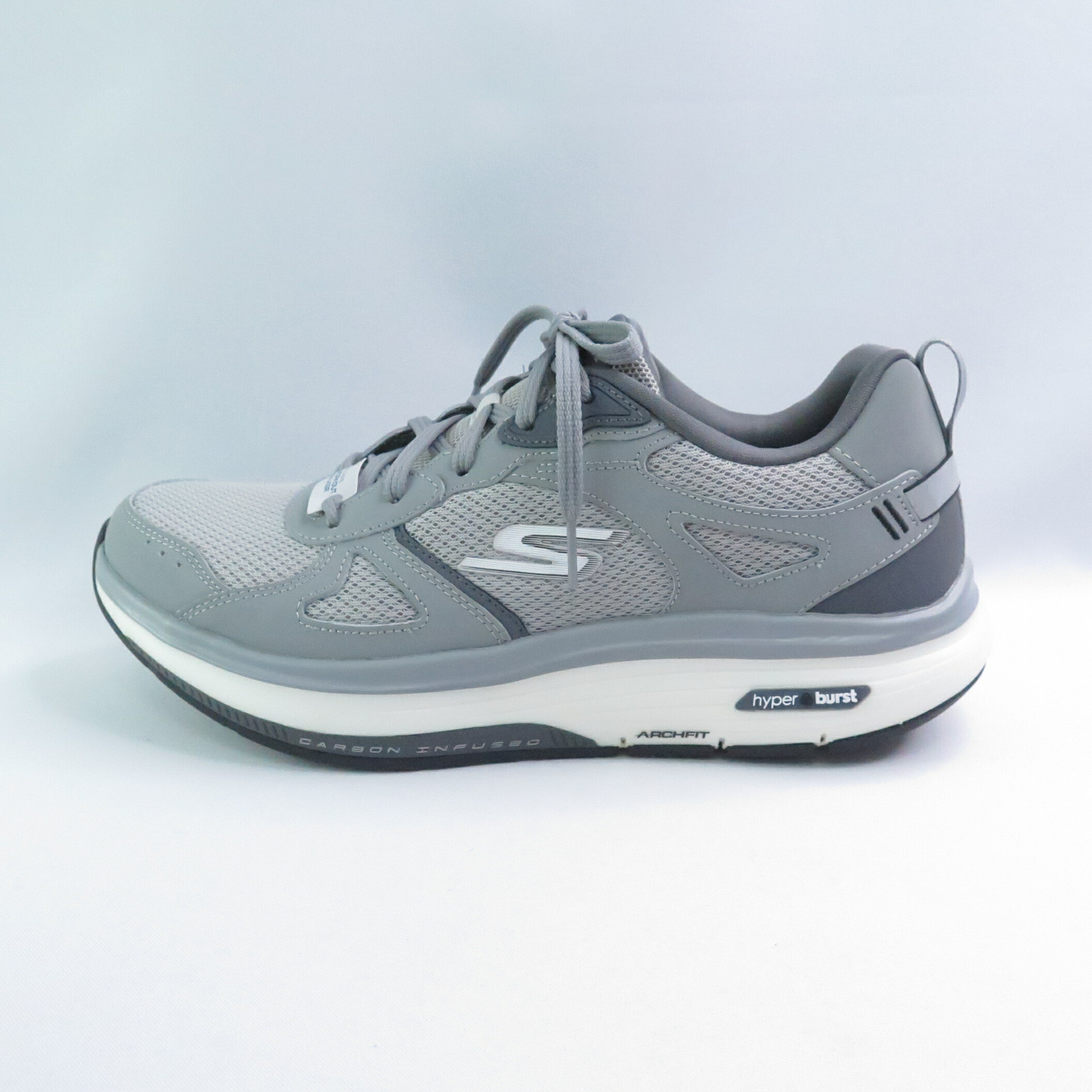 SKECHERS 216455GRY GO WALK WORKOUT WALKER 男 頂級健走鞋 灰x白