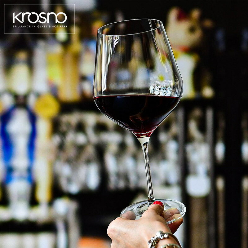 【喜挖】Krosno波蘭 勃艮第紅酒杯套裝高腳杯家用輕奢高階感葡萄酒杯