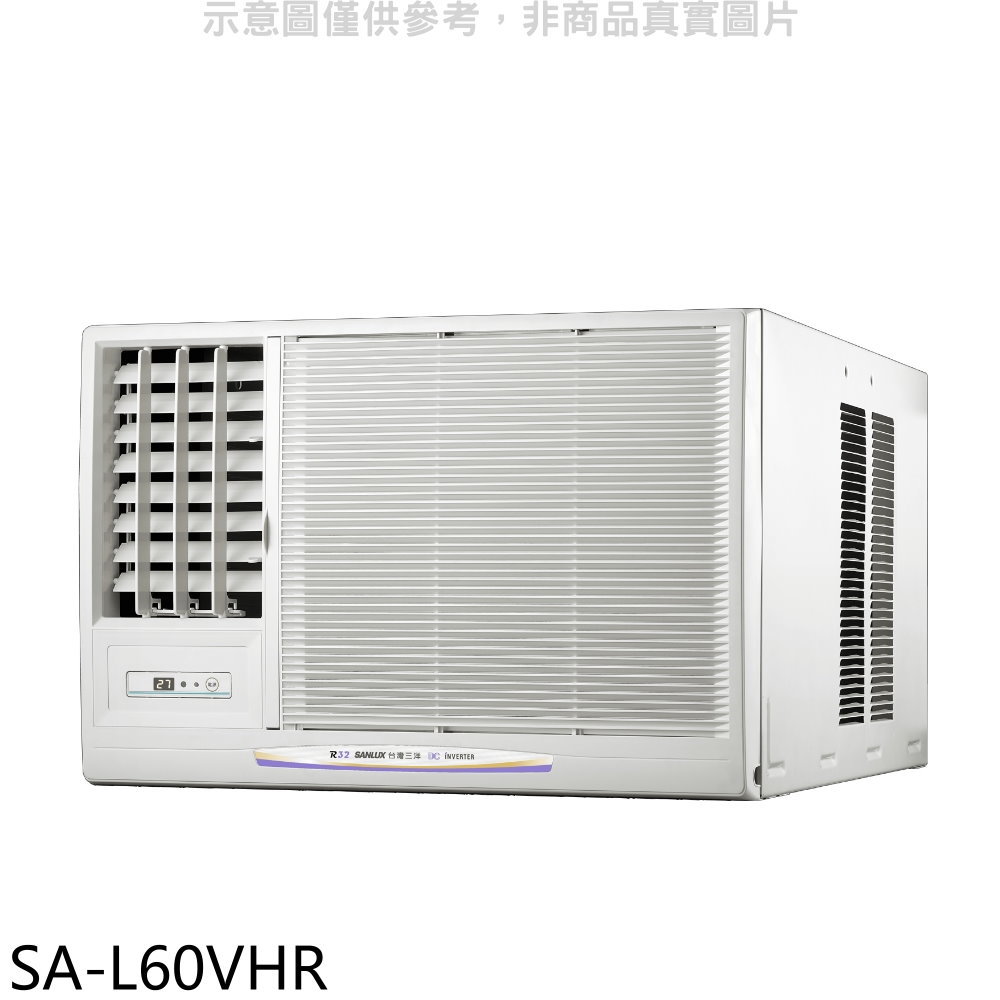 APP下單4%點數★SANLUX台灣三洋【SA-L60VHR】R32變頻冷暖左吹窗型冷氣(含標準安裝)