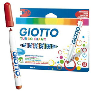 義大利 GIOTTO 超好洗粗細雙效彩色筆(12色)