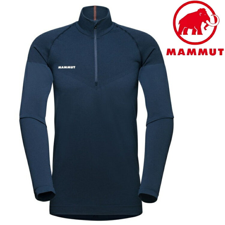Mammut 長毛象 Aenergy ML Half Zip Pull AF 男款保暖長袖排汗衣 1016-01120 5118 海洋藍