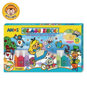 【韓國AMOS】13色玻璃彩繪膠22ml 兒童 創意 親子