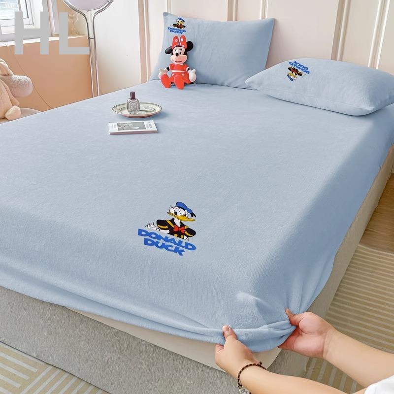華隆興盛 床包牛奶絨床笠單件雪花珊瑚絨床罩加厚冬季兒童床單防滑床墊保護罩套