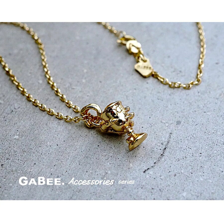 ｜GABEE. 設計師銀飾系列｜10週年紀念款＿聖杯項鍊＿925銀/鍍18K金 1