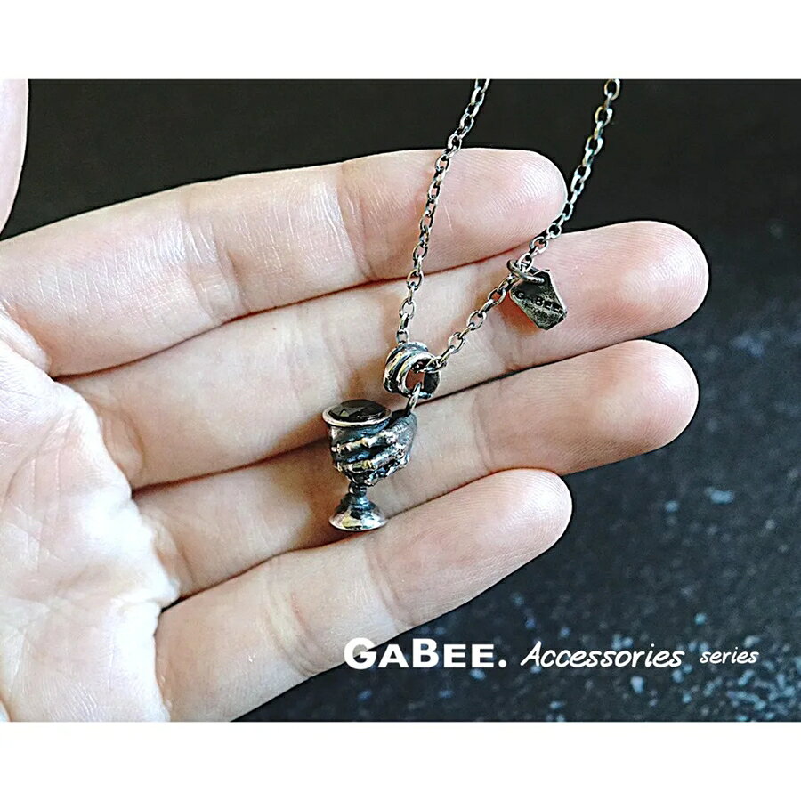 ｜GABEE. 設計師銀飾系列｜10週年紀念款＿聖杯項鍊＿925銀/鍍18K金 2