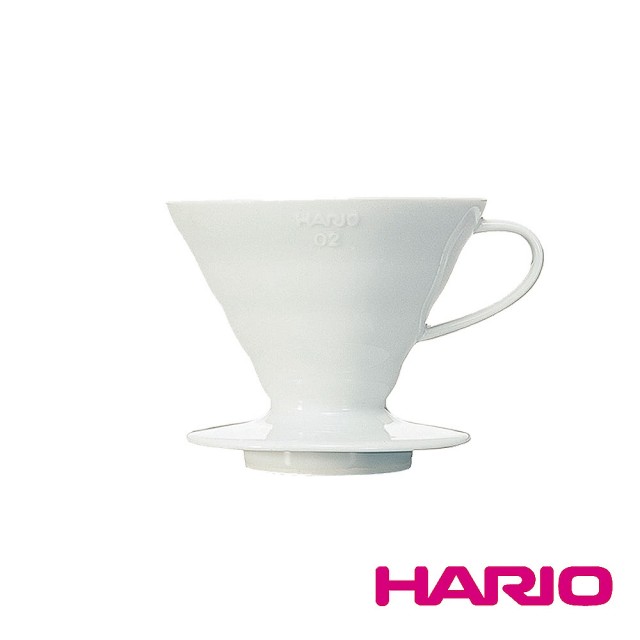 金時代書香咖啡 HARIO V60白色02磁石濾杯 1-4杯 VDC-02W