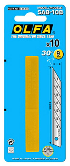 【文具通】OLFA 30度專業細工刀刀片 SAB-10B SAC-1/VP,極致系列Ltd-05等用 10片入 B4010254