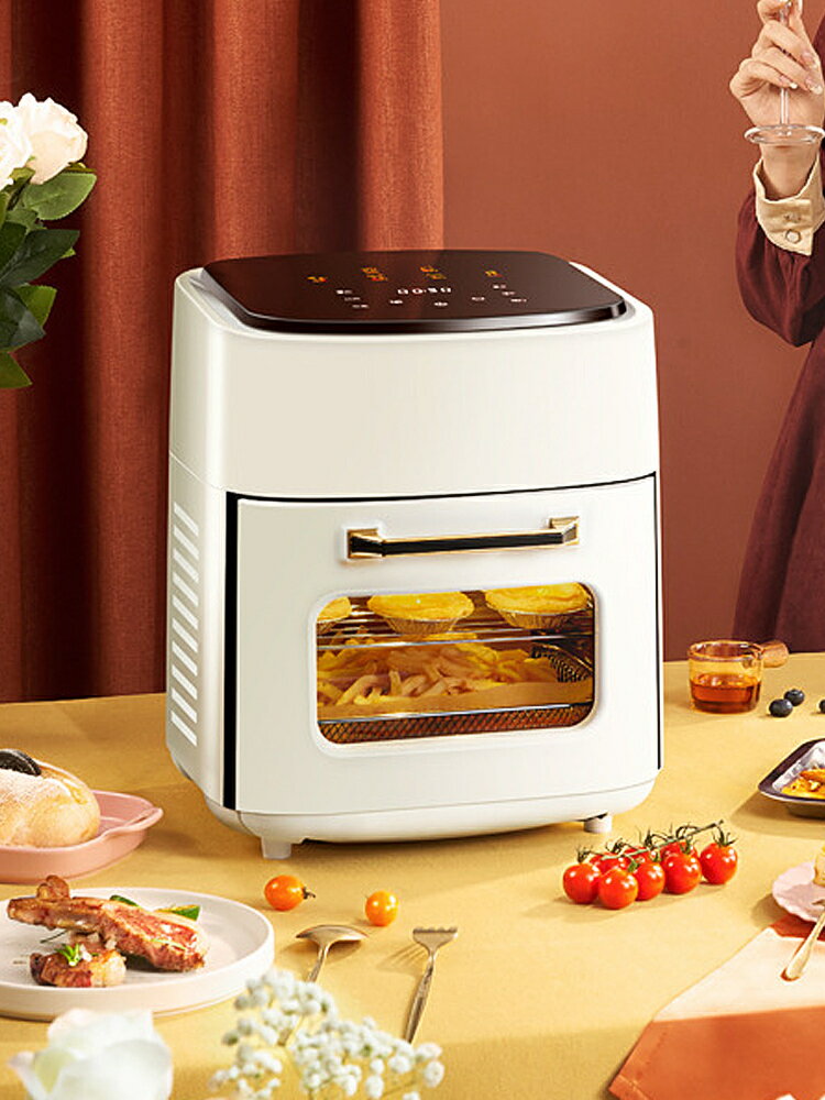 出口AirFryer110V大容量可視窗自動多功能智能電炸鍋15L空氣炸鍋【北歐居家生活】