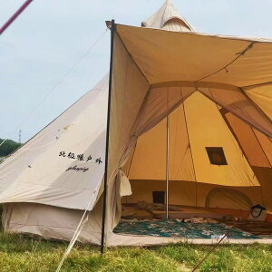 帳篷 戶外印第安棉帆布營帳篷 鐘型蒙古包帳篷bell en豪氣營地帳篷