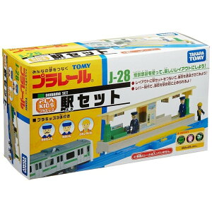 【Fun心玩】TP53597 麗嬰 日本 TAKARA PLARAIL 鐵道王國 J-28 車站人偶組 火車 禮物
