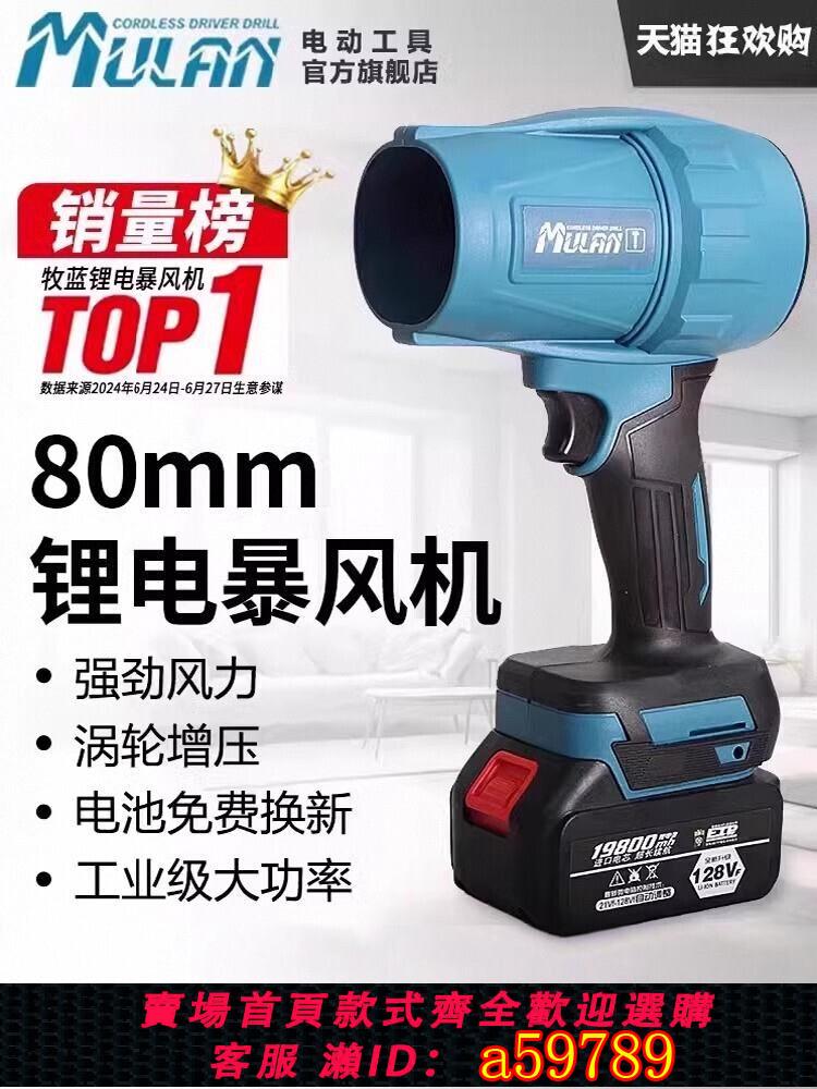 【臺灣公司 可打統編】德國涵道暴力渦輪風扇大功率鋰電暴風槍吹風機工業小型吹灰塵神器