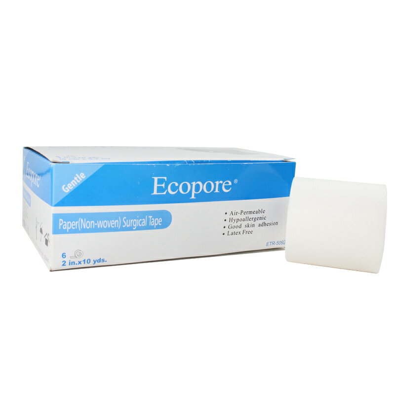 【醫康生活家】Ecopore透氣膠帶 白色 2吋 5cmx9.2m (6入/盒)