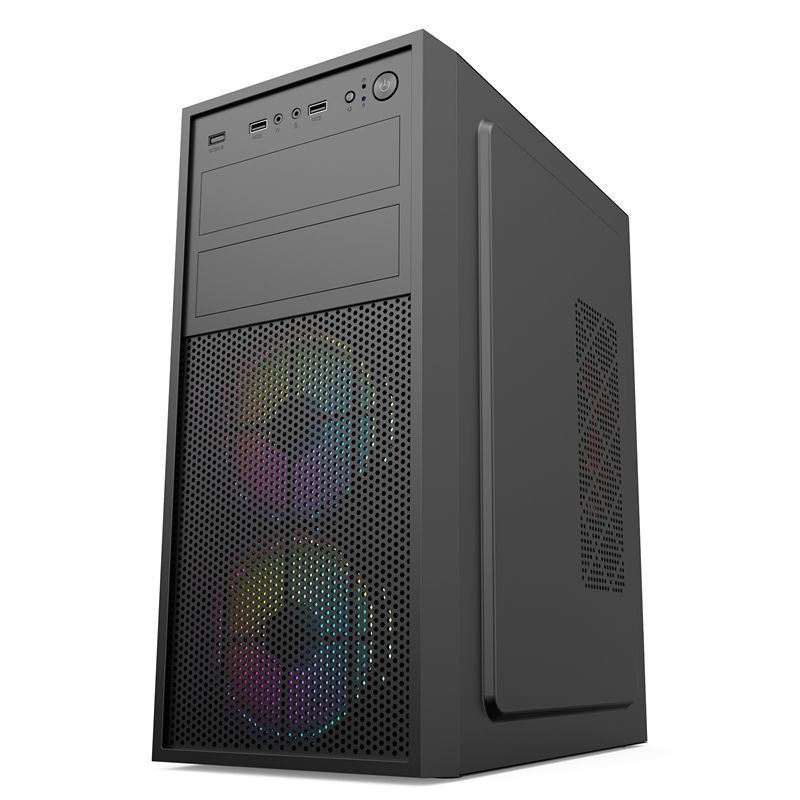 【最低價】【公司貨】積至EVESKY 復興號 電腦機箱臺式全側透商務游戲水冷ATX大板機箱 4