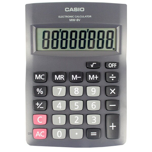 CASIO 卡西歐 MW-8V 國家考試商務計算機 /一台入(促400) 8位數 計算機-超低特價-