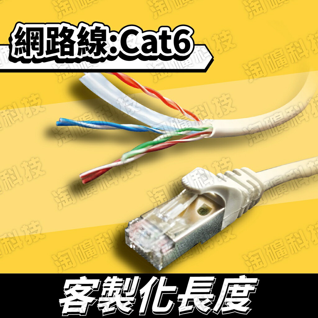 CAT 6客製網路線30CM~2M~87M手刀下單-要多長有多長